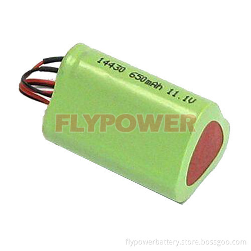 11.1V 650mAh 14430 Lithium Ion Battery Pack (3S of FLC-14430-650)